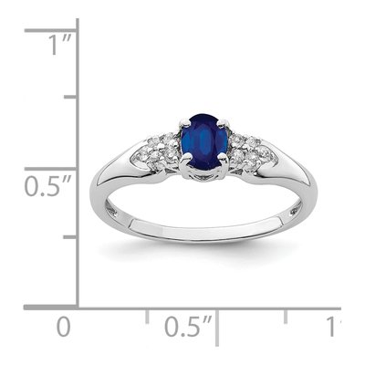 Sterling Silver Sapphire Ring – view 4
