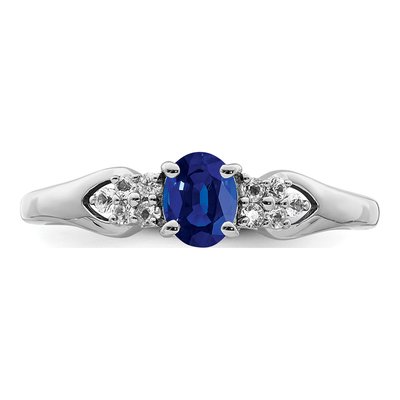 Sterling Silver Sapphire Ring – view 6