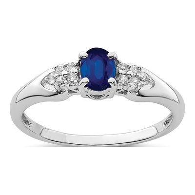 Sterling Silver Sapphire Ring
