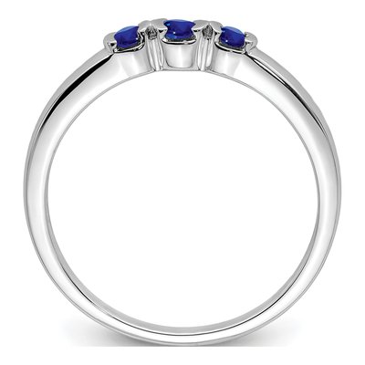 Sterling Silver Sapphire Natural Ring – view 3