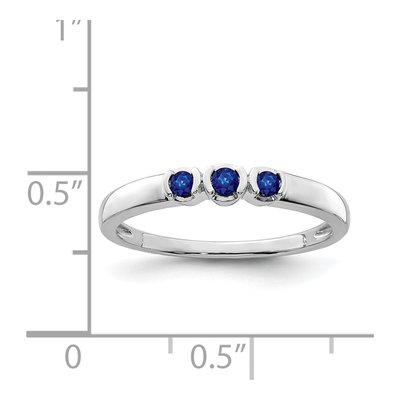 Sterling Silver Sapphire Natural Ring – view 4
