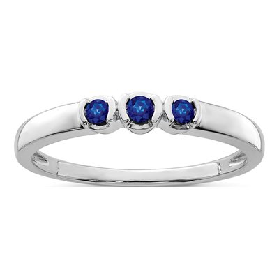 Sterling Silver Sapphire Natural Ring