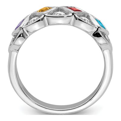 Sterling Silver Amethyst & Citrine Multi-Gemstone Ring – view 3