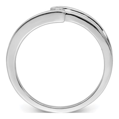 Sterling Silver 1/10 ct tw Diamond Ring – view 3