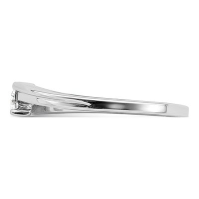 Sterling Silver 1/10 ct tw Diamond Ring – view 4