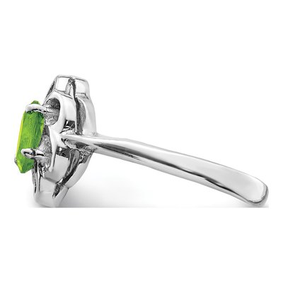 Sterling Silver Peridot Ring – view 5