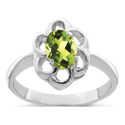 Sterling Silver Peridot Ring