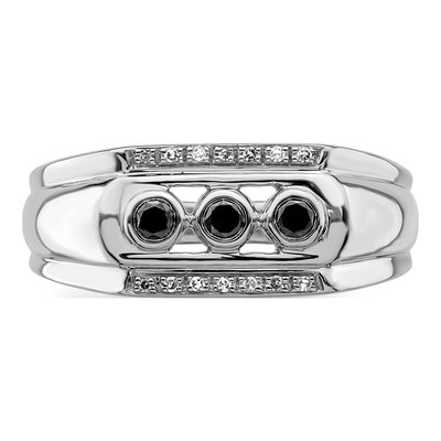 Men's Sterling Silver 1/4 ct tw Diamond Ring – view 6