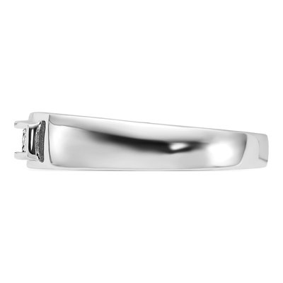 Men's Sterling Silver 1/20 ct tw Diamond Ring – view 4