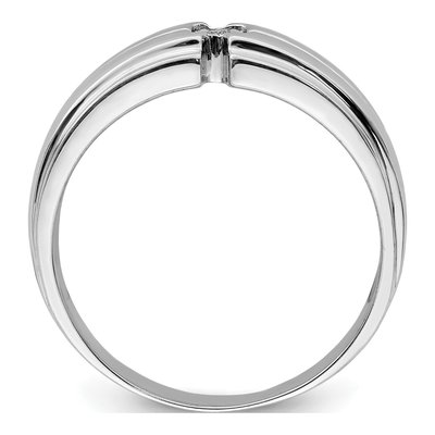 Men's Sterling Silver Diamond Ring – view 3