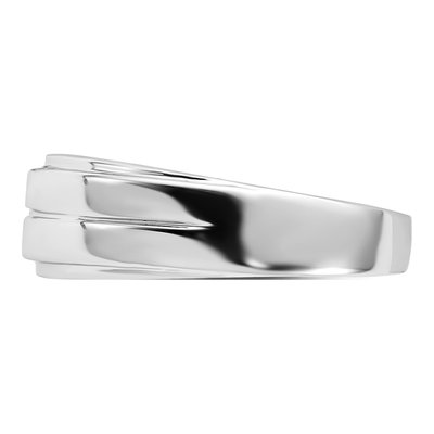 Men's Sterling Silver Diamond Ring – view 4