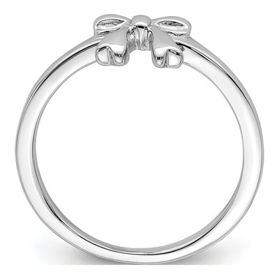 Sterling Silver Girl's Bow Ring – view 3
