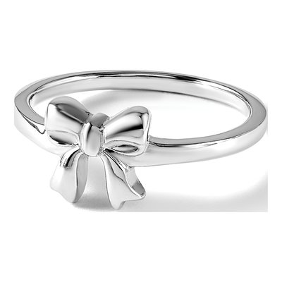 Sterling Silver Girl's Bow Ring – view 8
