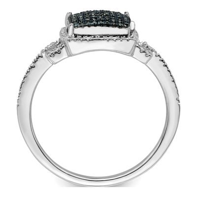 Sterling Silver 1/4 ct tw Diamond Ring – view 2