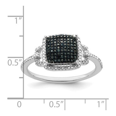 Sterling Silver 1/4 ct tw Diamond Ring – view 6