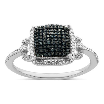 Sterling Silver 1/4 ct tw Diamond Ring