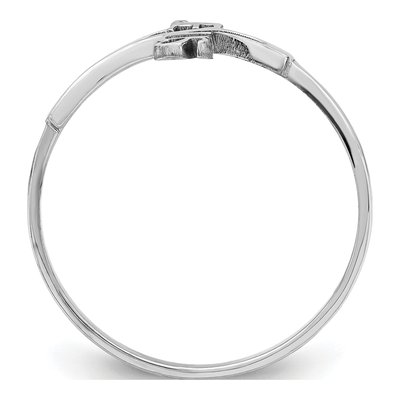 Sterling Silver Jesus Cross Ring – view 3