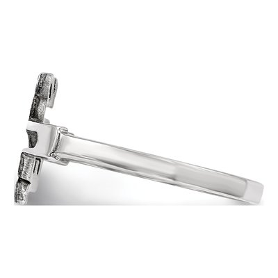 Sterling Silver Jesus Cross Ring – view 4