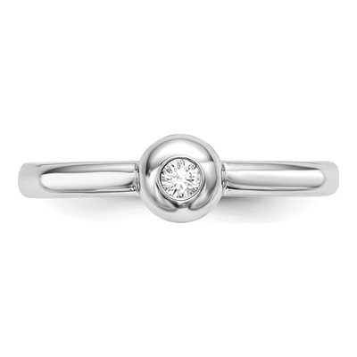 Sterling Silver CZ Ring – view 4