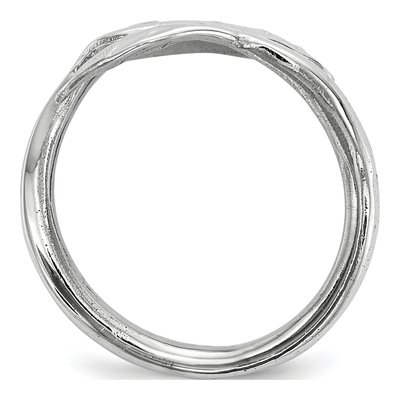 Sterling Silver Leaf Ring – view 3