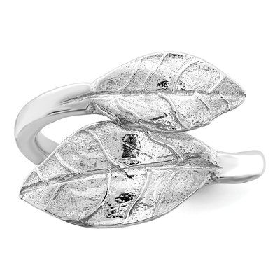 Sterling Silver Leaf Ring – view 5