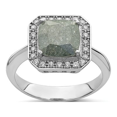 Sterling Silver CZ Ice Ring