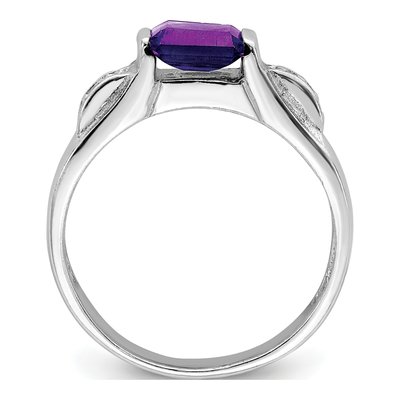 Sterling Silver Amethyst Ring – view 3