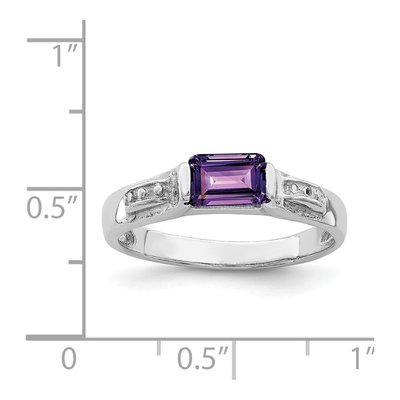 Sterling Silver Amethyst Ring – view 4