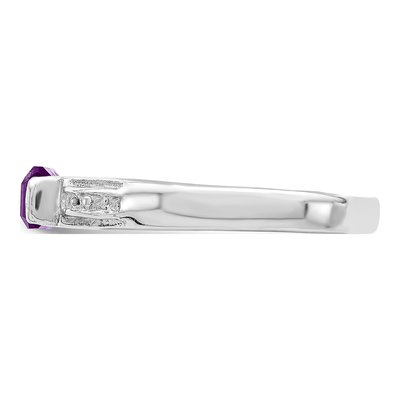Sterling Silver Amethyst Ring – view 5