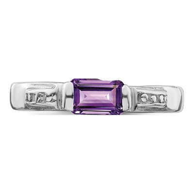 Sterling Silver Amethyst Ring – view 6