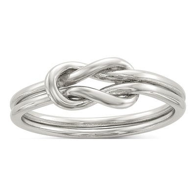 Sterling Silver Love Knot Ring