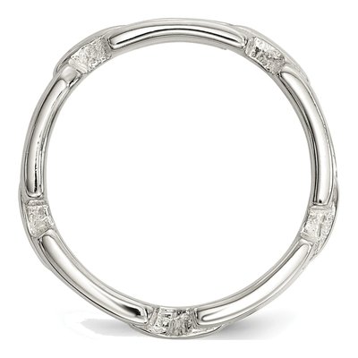 Sterling Silver Fancy Link Ring – view 3
