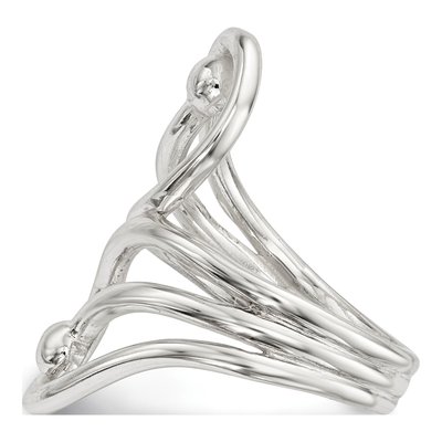 Sterling Silver Fancy Swirl Ring – view 4