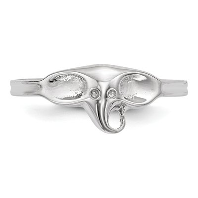 Sterling Silver Elephant Ring – view 5