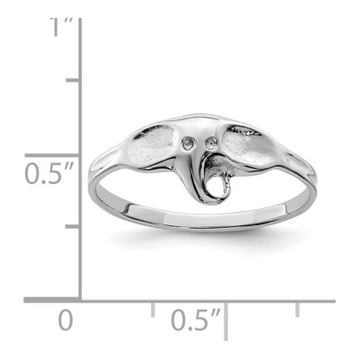 Sterling Silver Elephant Ring – view 6
