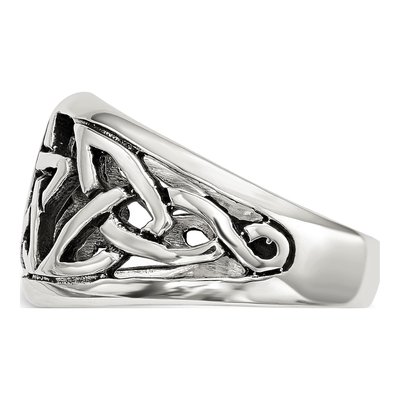 Sterling Silver Oxidized Star Ring – view 3