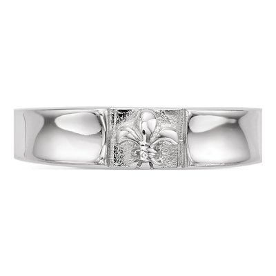 Sterling Silver Fleur de Lis Band – view 4