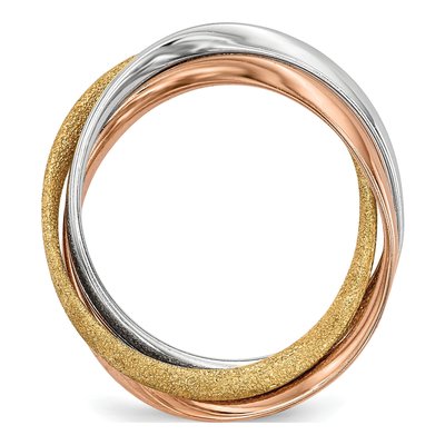 Sterling Silver Intertwined Ring – view 3
