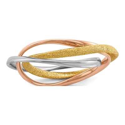 Sterling Silver Intertwined Ring