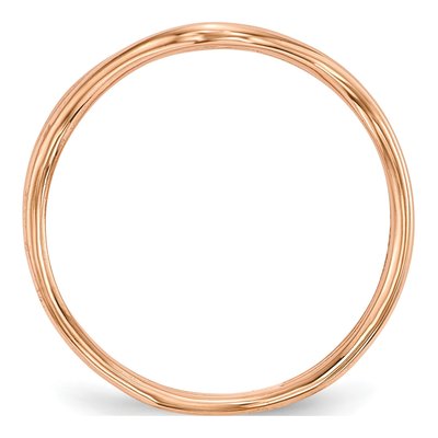 Rose Gold-Plated Sterling Silver 3-Band Fashion Band – view 3