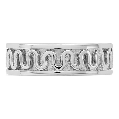 Sterling Silver 6mm Ribbon Band – view 4