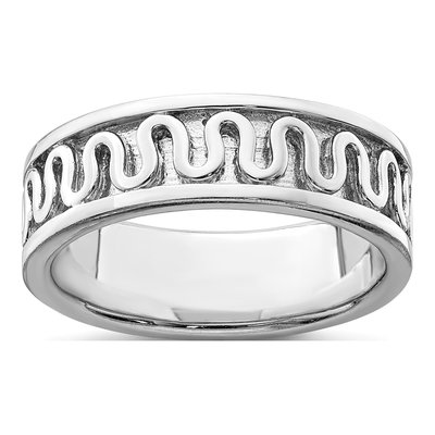 Sterling Silver 6mm Ribbon Band
