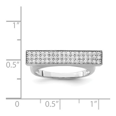 Sterling Silver CZ Ring – view 5
