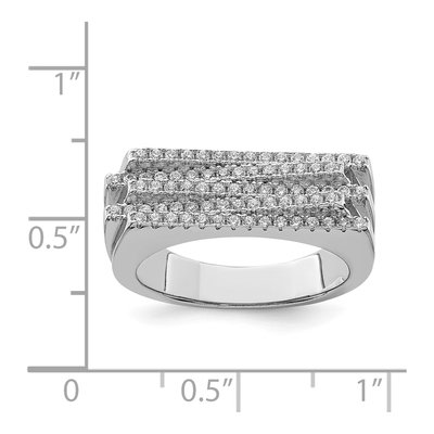 Sterling Silver CZ Pure Fire Ring – view 5