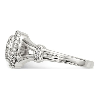 Sterling Silver CZ Ring – view 4