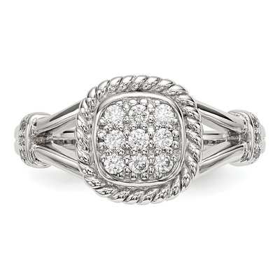 Sterling Silver CZ Ring – view 5
