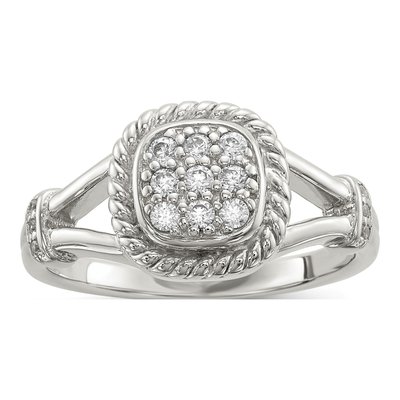 Sterling Silver CZ Ring