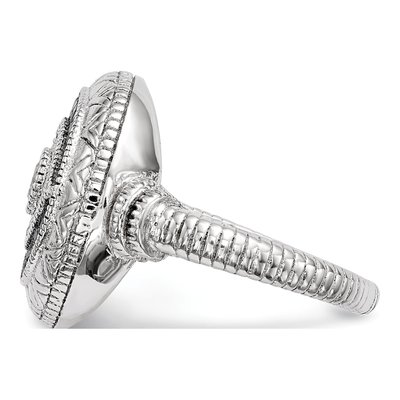 Sterling Silver CZ Evil Eye Ring – view 4
