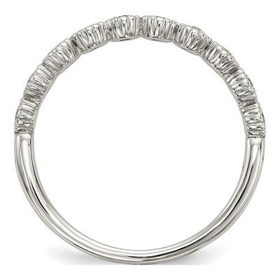 Sterling Silver CZ Anniversary Ring – view 3