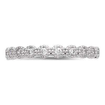 Sterling Silver CZ Anniversary Ring – view 5